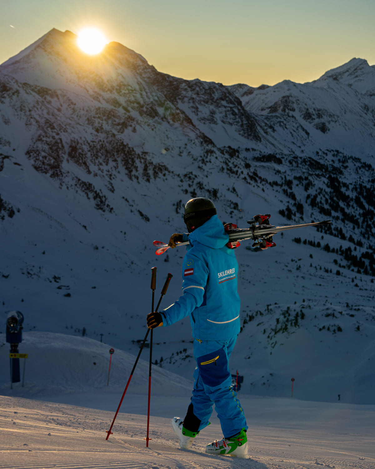 Sonne im Skigebiet Obertauern