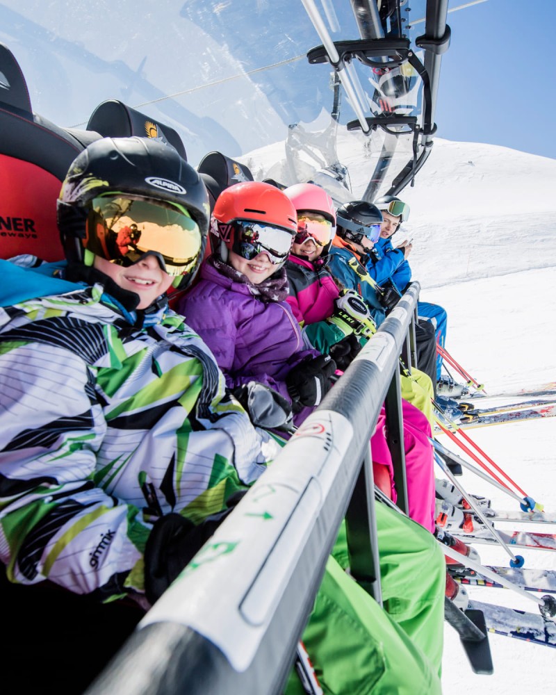 Der Spaß soll nicht zu kurz kommen - auch bei der gemeinsamen Liftfahrt