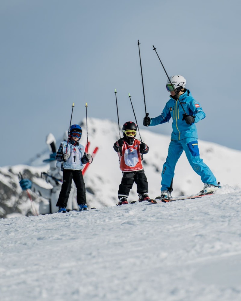 Kinderskikurs auf den Pisten Obertauerns