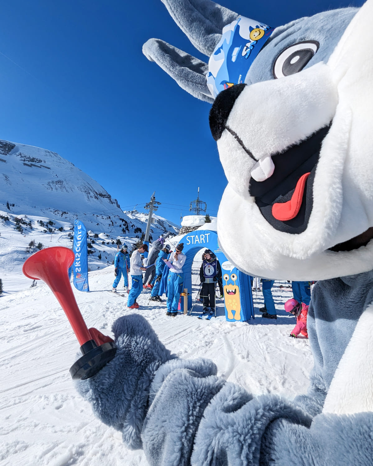Snowy, unser Maskottchen im CSA Snowland